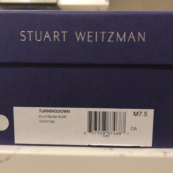 Stuart Weitzman Turning Down Glitter Sandal - Picture 7 of 7